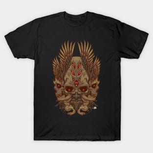 skull and wings illustration T-Shirt
